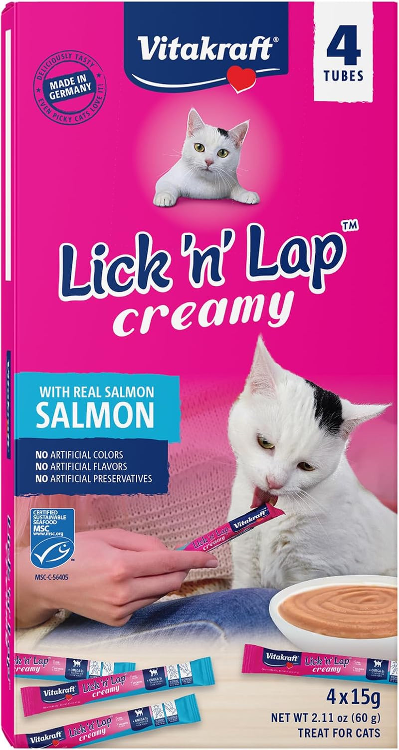 vitakraft-lick-n-lap-real-salmon-squeezeable-liquid-cat-treats-lickable-salmon-broth-1-ingredient-no-artificial-colors-preservatives-or-added-sugar-for-hydration-0-52-oz-tubes-16-count