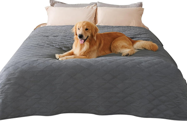 Luciphia 100% Waterproof Couch Cover Blanket for Dogs Anti-Slip Pet Couch Protector Sofa Mat Puppy Cat Blanket with Non-Slip Bottom, Navy Blue, 30X70 Inch19