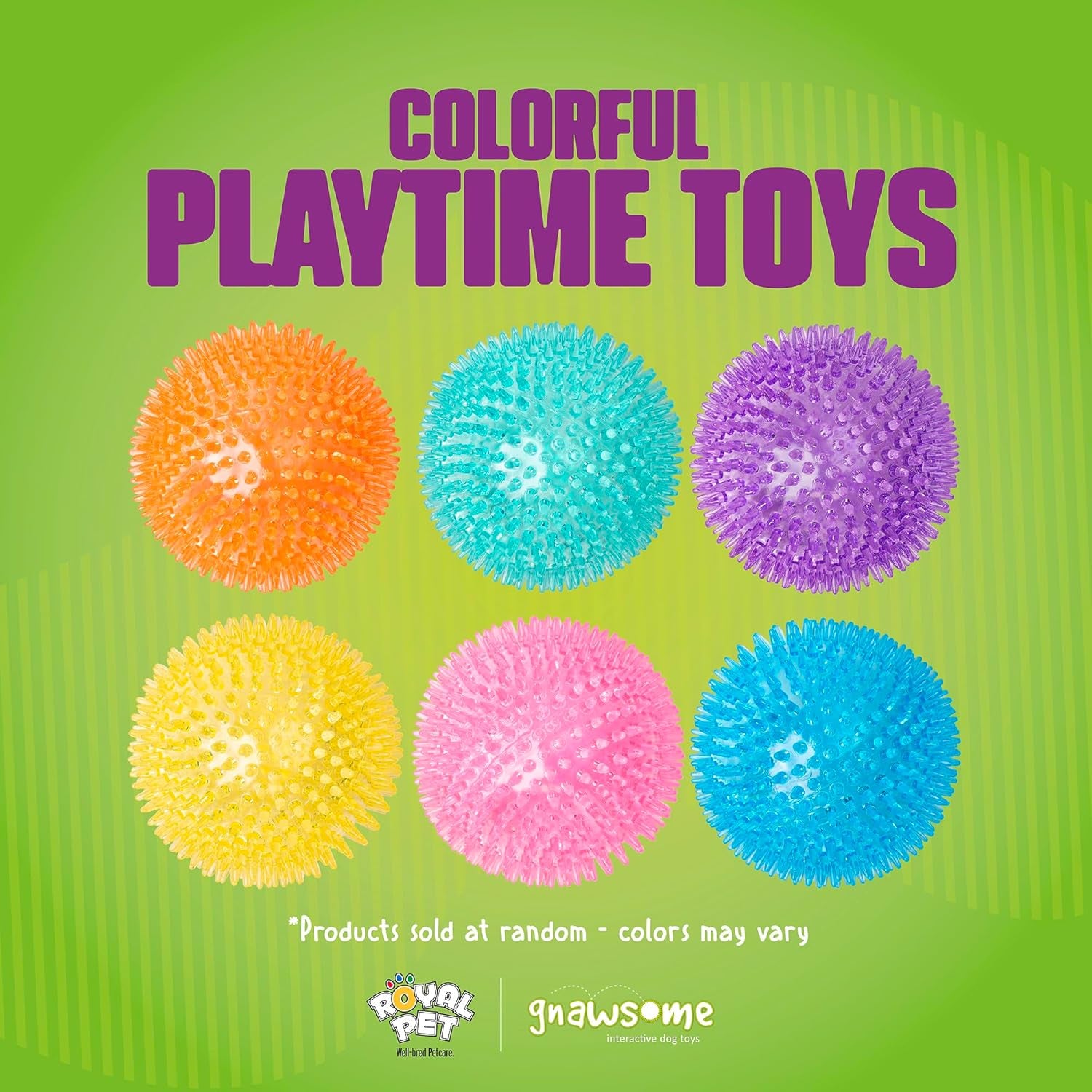 gnawsome-medium-squeaker-ball-dog-toy-medium-3-5-colors-will-vary-all-breed-sizes