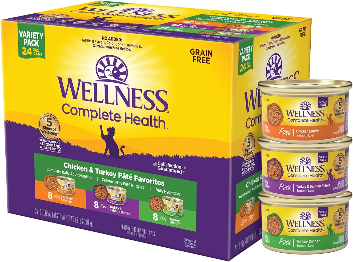 wellness-complete-health-pate-variety-pack-adult-canned-wet-cat-food-natural-protein-rich-grain-free-seafood-favorites-3-oz-pack-of-24-cans
