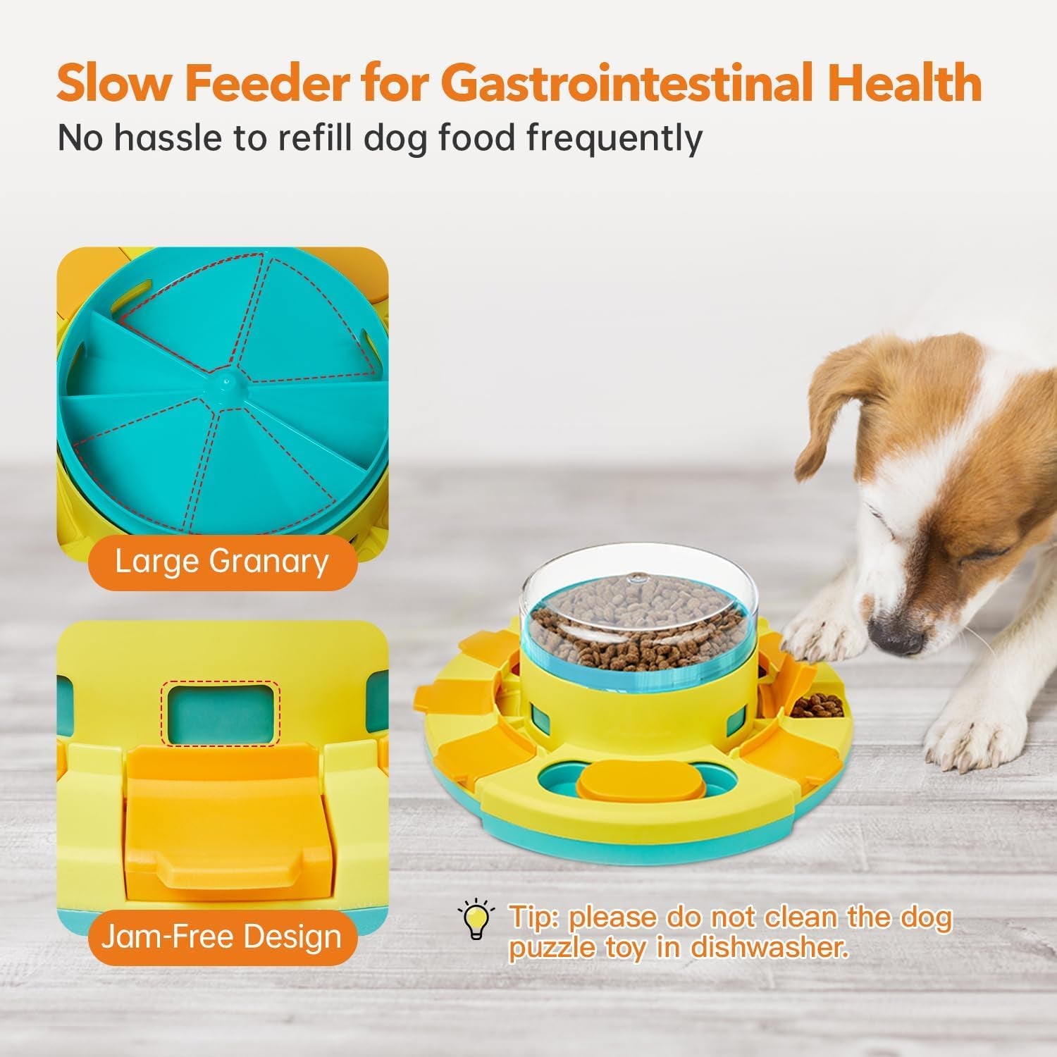 potaroma-dog-puzzle-toy-2-levels-slow-feeder-pup-food-treat-feeding-dispenser-for-iq-training-and-entertainment-for-all-breeds-4-2-inch-height-pup-iq-training-and-entertainment-for-all-breeds-4-2-inch-height