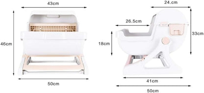 Dog Potty Training Toilet ﻿ Cat Litter Pot Semi-Automatic Extra Large Toilet Semi-Closed New Pet Supplies Anti-Splashing2