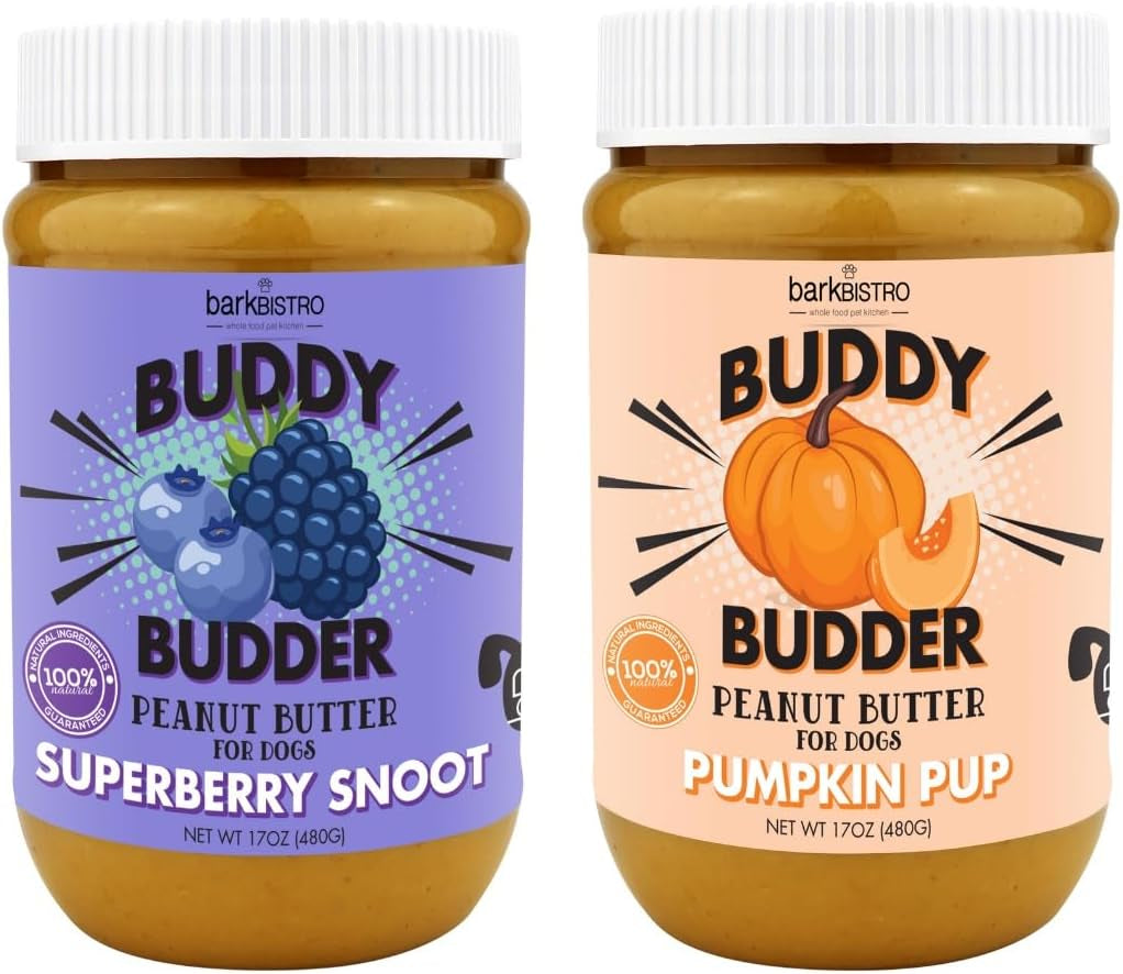 buddy-budder-ruff-ruff-raw-natural-dog-peanut-butter-dog-treatmade-in-usa-17-oz-jars
