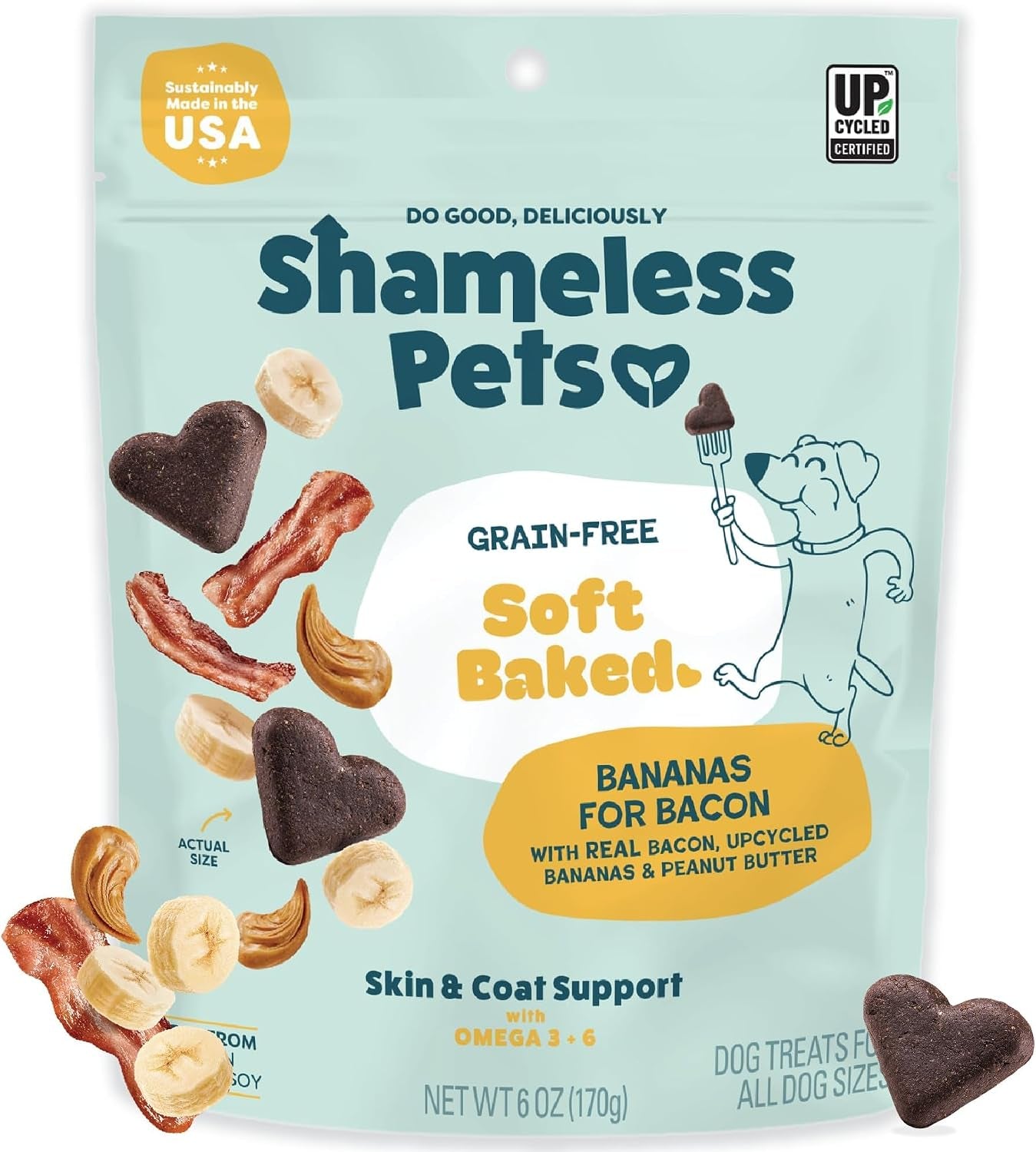 shameless-pets-soft-baked-dog-treats-bananas-for-bacon-healthy-treats-for-small-medium-large-dogs-skin-coat-support-with-omega-3-omega-6-grain-free-made-in-usa-6-oz