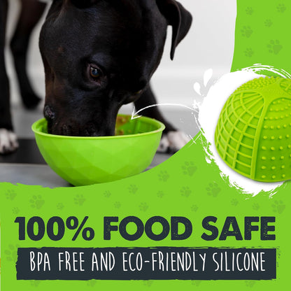 Mighty Paw Interactive Dog Lick Bowl, Bpa-Free Silicone, Anxiety Relief, Dishwasher Safe, 2 Modes, 4 Textures, Dental Health6
