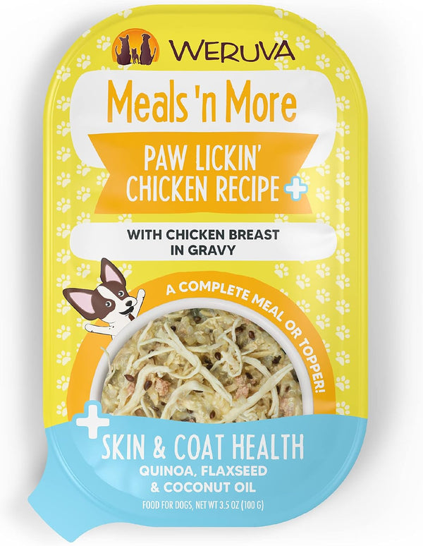 Weruva Meals 'N More Natural Wet Dog Food, Belly Belly Nice! Digestive Support Variety Pack, 3.5Oz Cup (Pack of 10)16