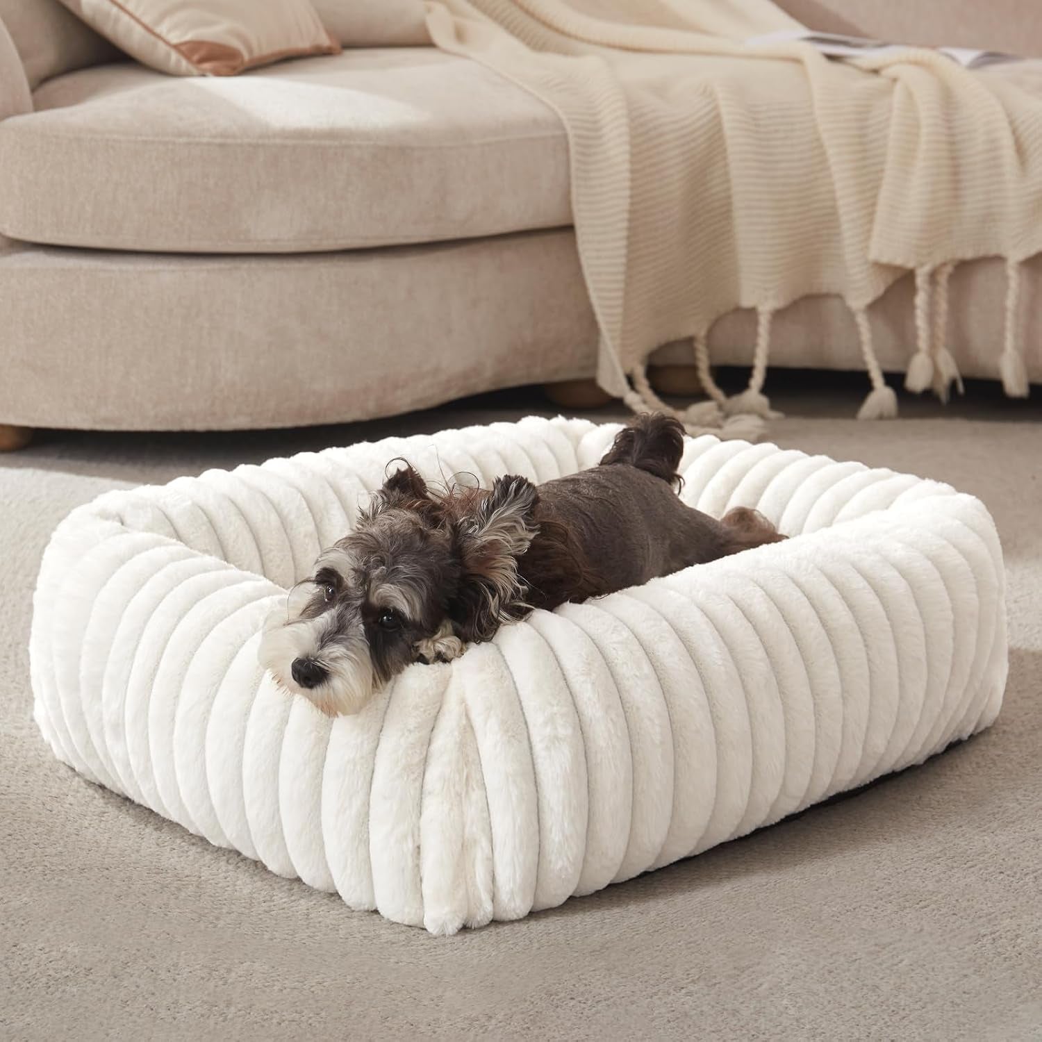 furtime-dog-bed-for-small-dogs-cat-beds-for-indoor-cats-washable-orthopedic-rectangle-soft-calming-puppy-bed-with-removable-cover-durable-pet-cuddler-with-anti-slip-bottom-grey-s-20x19x6
