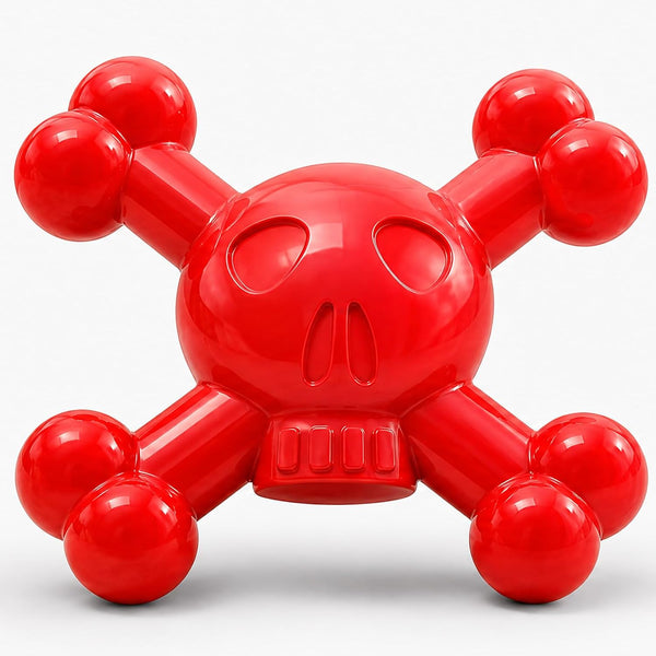 Dog Chew Toys for Aggressive Chewers, Durable Nylon Tough Chew Toy for Small & Medium Dogs, Bacon Flavor Skull Dog Toy to Keep Dogs Busy Indoors, Helps Reduce Boredom1