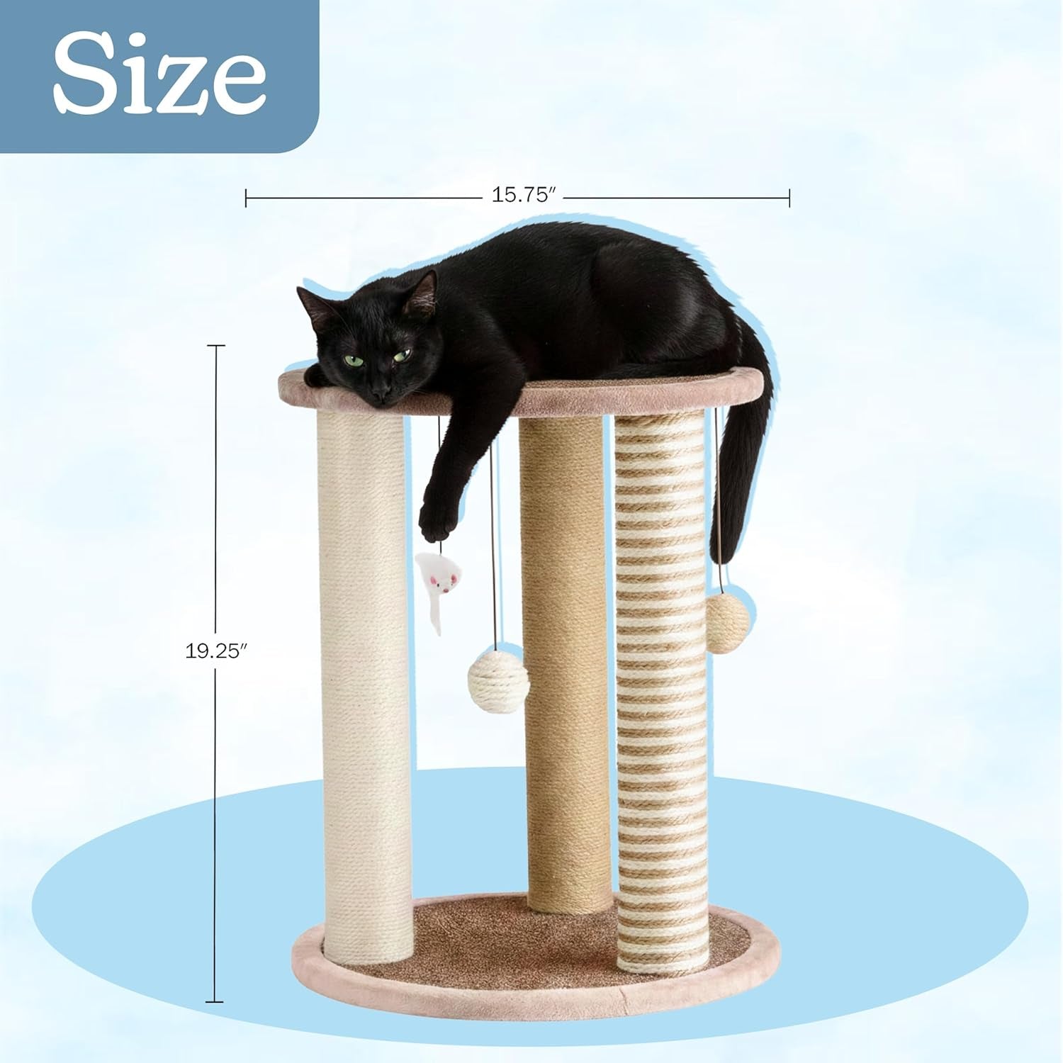 cat-scratching-post-3-scratcher-posts-with-carpeted-base-play-area-and-perch-furniture-scratching-deterrent-for-indoor-cats-by-petmaker-brown-large
