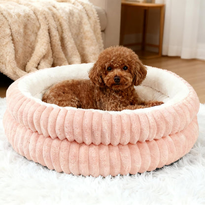 Cat Beds for Indoor Cats,Washable round Donut Dog Bed(Grey,S) | Cute Fluffy Puppy Dogs Beds for Small Dogs Cat Bed with Anti-Slip Bottom,Round Dog Cat Beds for Indoor Cats12