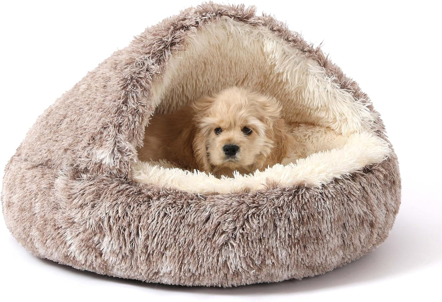 noyal-round-hooded-donut-dog-bed-for-small-medium-pets-plush-fluffy-anti-anxiety-cat-cave-bed-with-cover