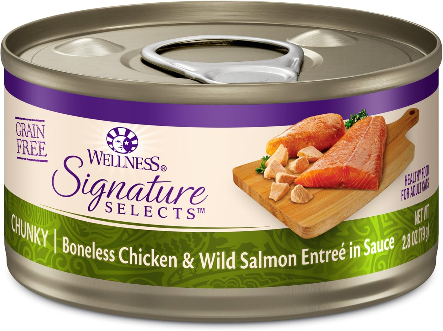 wellness-core-signature-selects-flaked-adult-canned-wet-cat-food-natural-protein-rich-grain-free-skipjack-tuna-and-wild-salmon-entree-recipe-2-8-oz-pack-of-12-cans