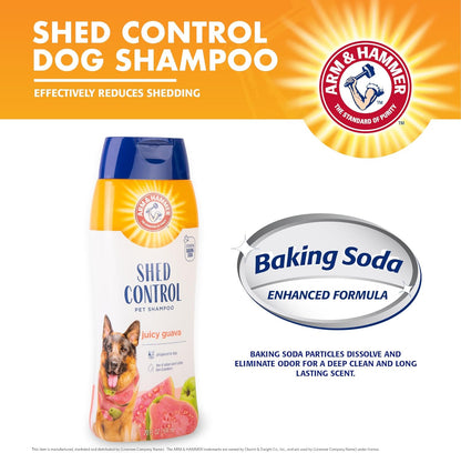 Arm & Hammer for Pets Shed Control Shampoo, 20Oz Juicy Guava Scent | Professional Quality Dog Shed-Less Shampoo, De-Shedding Dog Shampoo, Free of Sodium Lauryl Sulfate & Parabens3
