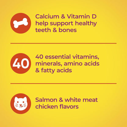 Meow Mix Tender Centers, Salmon & White Meat Chicken Flavors, Dry Cat Food, 20 Lb. Bag | Dry Cat Food with Two Texture Kibble, Meaty Center Surrounded by a Crunchy Outer Layer, Complete and Balanced Nutrition2