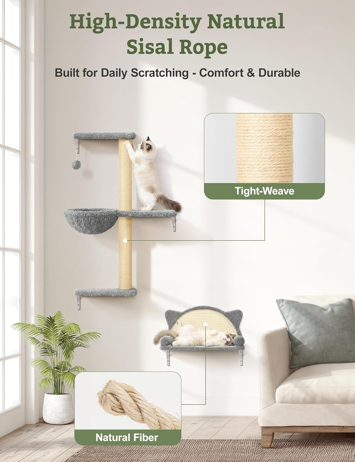 5-in-1-cat-wall-shelves-solid-wood-cat-wall-furniture-set-for-indoor-cats-44-lb-per-shelf-72-hour-load-tested-pre-drilled-fits-16-in-stud-drywall-solid-walls-for-small-to-medium-cats