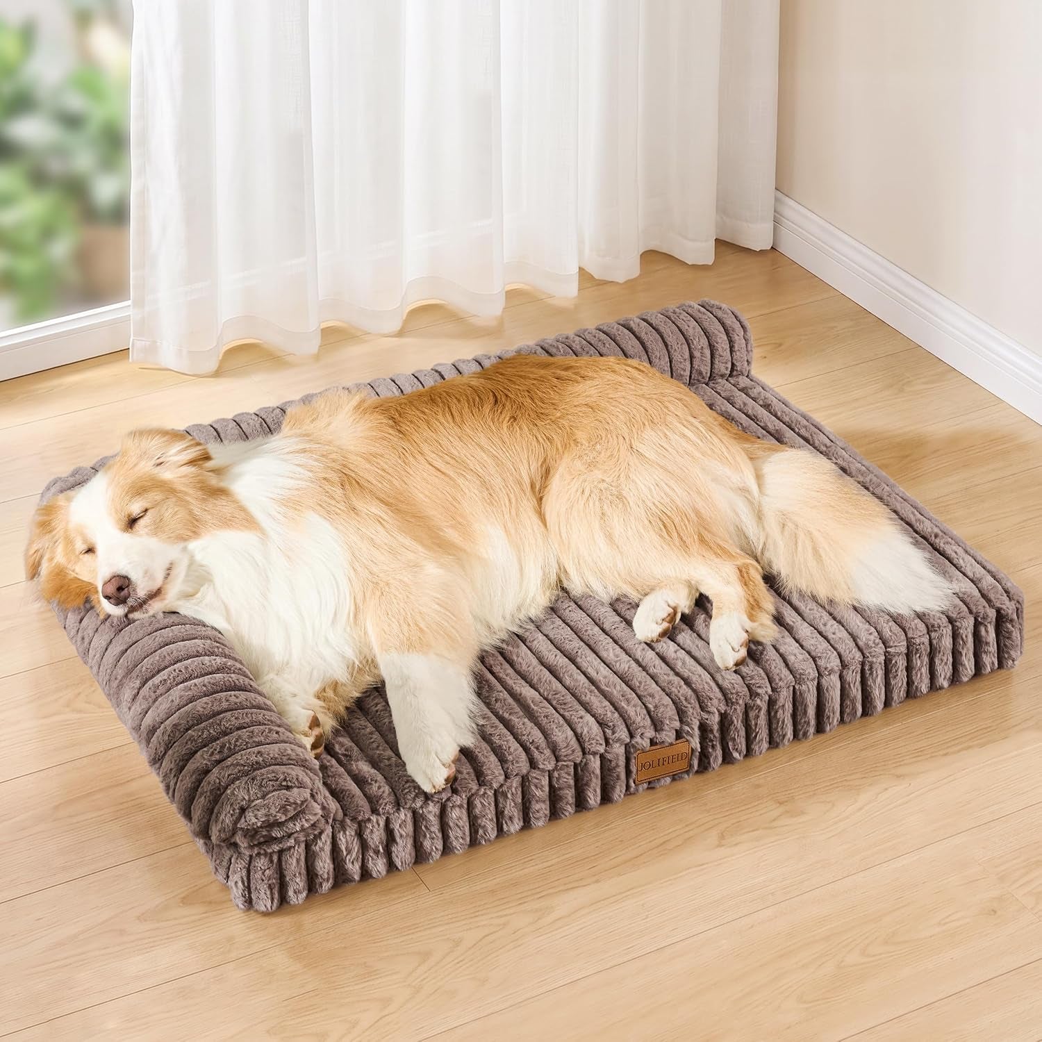 orthopedic-calming-large-dog-bed-pet-sofa-bed-36x24-grey-2-sided-pet-couch-large-sized-dog-soft-egg-crate-foam-dog-mat-waterproof-removable-washable-cover-nonskid-bottom-cat-bed