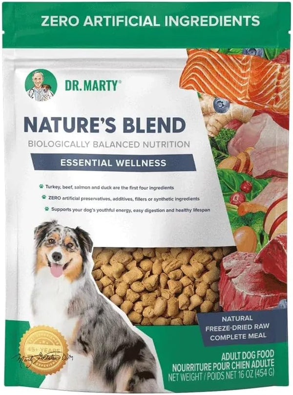 Dr. Marty Nature'S Blend Freeze-Dried Raw Dog Food 18 Oz, (3 Bags X 6 Oz)1