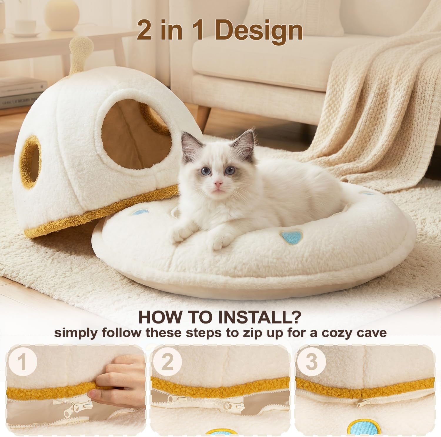 cat-house-for-indoor-cats-2-in-1-ufo-large-cat-bed-cave-soft-sherpa-fabric-calming-cozy-hideaway-removable-washable-cushion-spacious-for-multi-cat-families-up-to-25-lbs