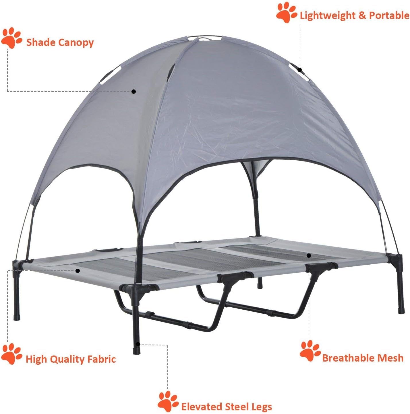 pawhut-elevated-portable-dog-cot-cooling-pet-bed-with-uv-protection-canopy-shade-48-inch-large-pet-bed-outdoor-dog-cot-uv-protection-shade-camping