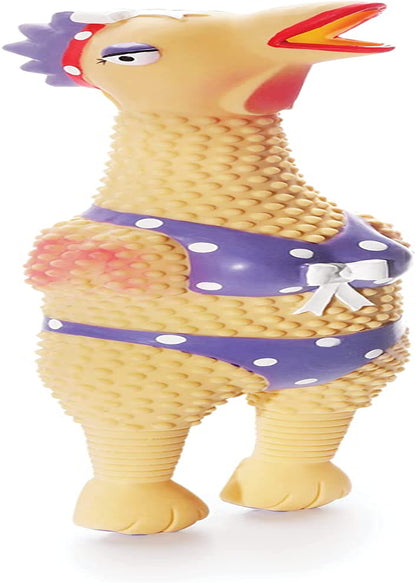 Outward Hound by Charming Pet Squawkers Earl Latex Squeaky Rubber Chicken Dog Toy, Funny Interactive Holiday Toy for Dogs, Large Size9