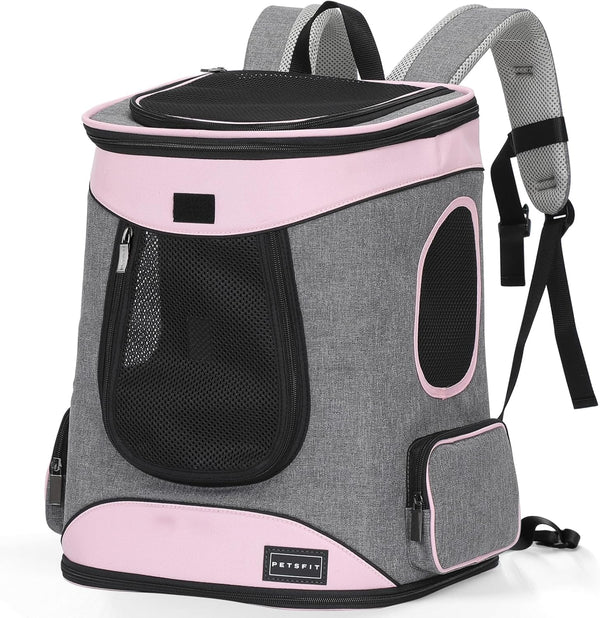 Petsfit Pet Backpack Carrier with Upgrade Waist Cushion Design to Better Fit the Waist, Suitable for Small and Medium Dogs Cats, and Rabbits up to 18 Pounds10
