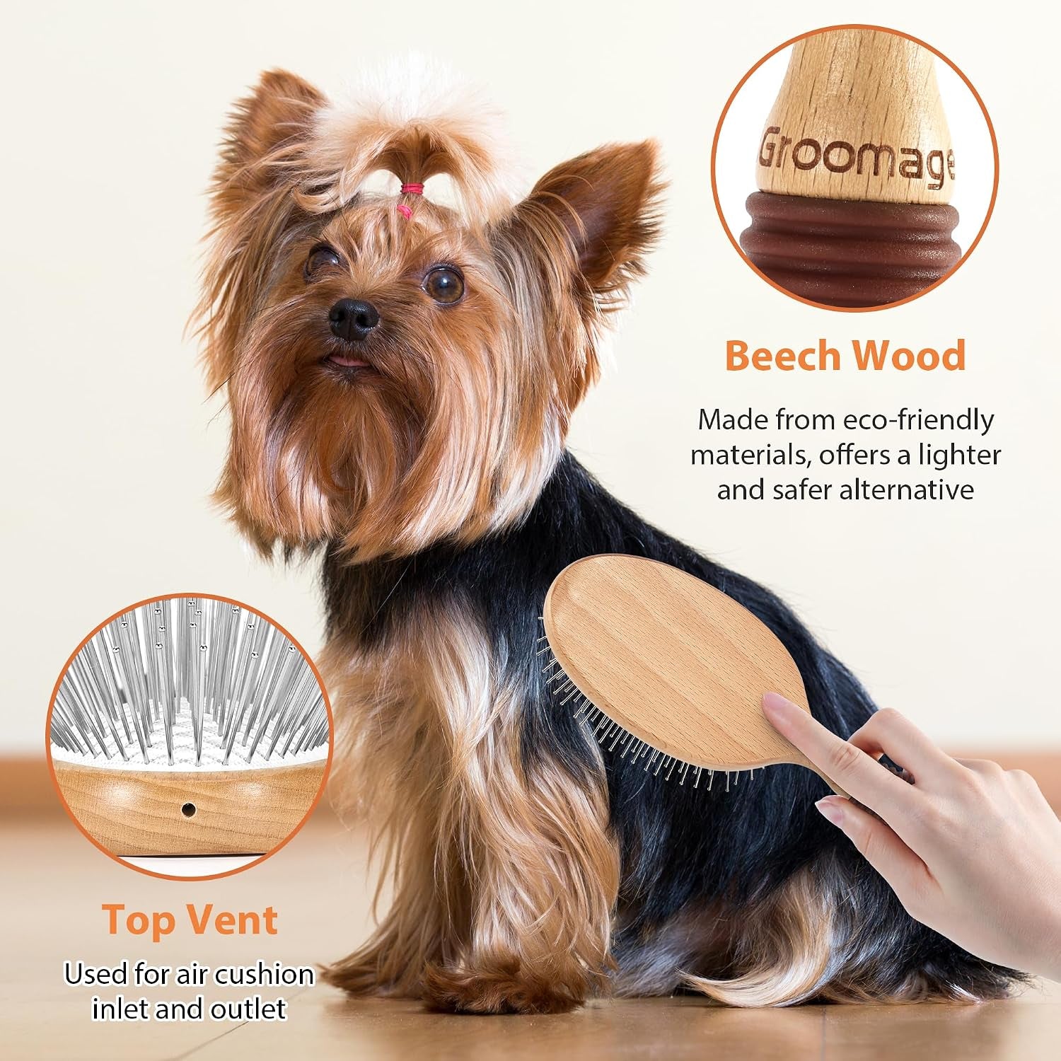 dog-brush-for-long-haired-dogs-27mm-extra-long-pin-brush-for-grooming-shedding-beech-wood-material-non-slip-rubber-handle-round-tipped-pins