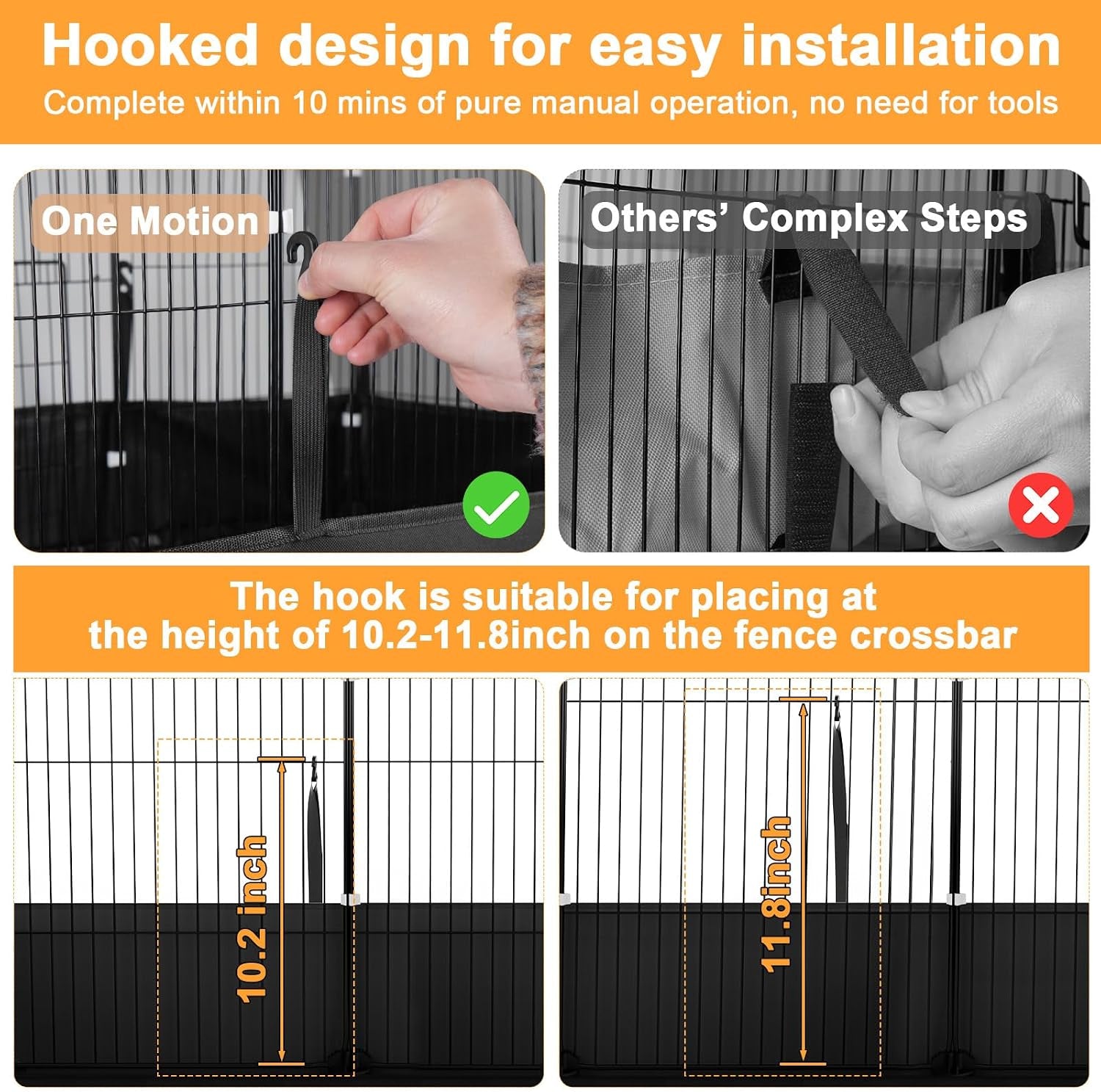 tresbro-guinea-pig-cage-liner-with-one-hand-release-hook-thickened-corner-48l-x-24w-waterproof-washable-mat-without-cage-for-c-c-grids-guinea-pig-hedgehog-bunny-habitat-rabbit-cage-liner