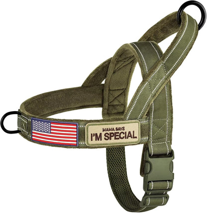 Forestpaw No Pull Dog Harness with Large Handle,Comfortable,L,Brown | Adjustable Fits Chest 26-31",50-80 Lbs,Slip On,Quick Release,Easy Control,Soft Padded,For Medium Large Dogs Walking Training13