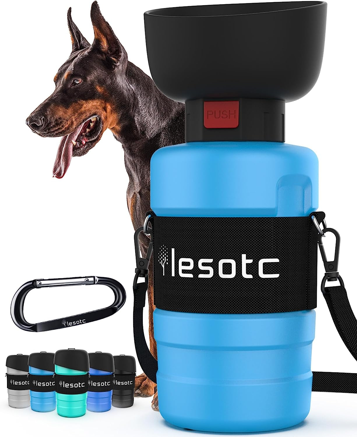 lesotc-dog-water-bottle-portable-water-dispenser-with-travel-water-bowl-leak-proof-pet-travel-squeeze-bottle-puppy-essentials-dog-stuff-accessories-for-outdoor-walking-hiking-camping
