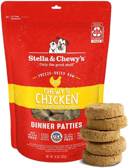 Stella & Chewy'S Freeze-Dried Raw Dinner Patties - Beef Recipe - High Protein Grain-Free Puppy & Dog Food - Perfect for Picky Eaters - 25 Oz30