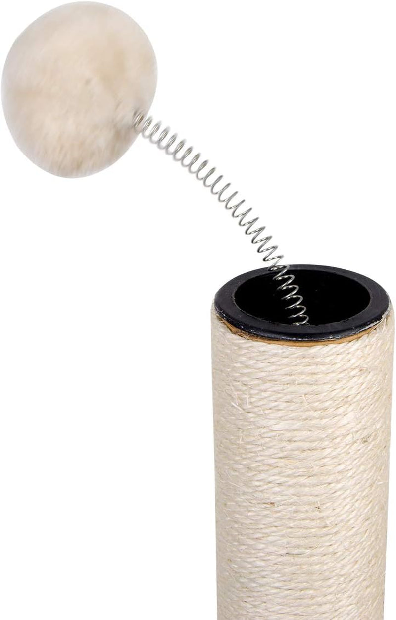 cat-scratching-post-with-carpet-botton-base-and-spring-teasing-toy-ball-for-indoor-cats-and-kittens-grey