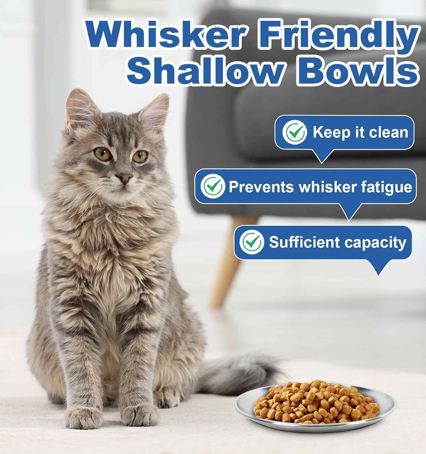 supet-cat-plates-whisker-friendly-non-slip-dish-for-wet-food-shallow-wide-flat-bowls-stainless-steel-metal-for-indoor-cats-kitten-small-dog-13oz-4pcs