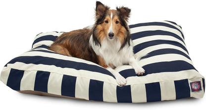 Majestic Pet Stripes Rectangle Medium Dog Bed Washable – Non Slip Comfy Pet Bed – Dog Crate Bed with Removable Washable Cover – Dog Kennel Bed for Sleeping, Polyester Fiber, Medium, Black27