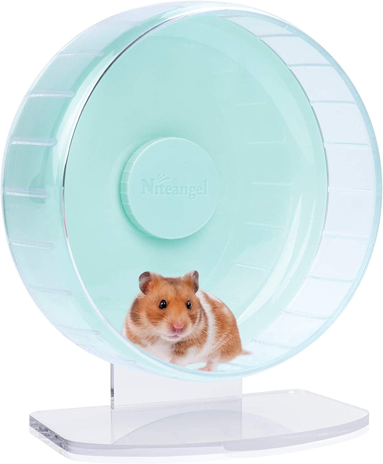 niteangel-super-silent-hamster-exercise-wheels-quiet-10-inch-running-wheel-can-10-6-13-4-adjustable-height-no-bend-back-spinner-running-for-dwarf-syrian-hamster-gerbils-mice-or-other-small-animal