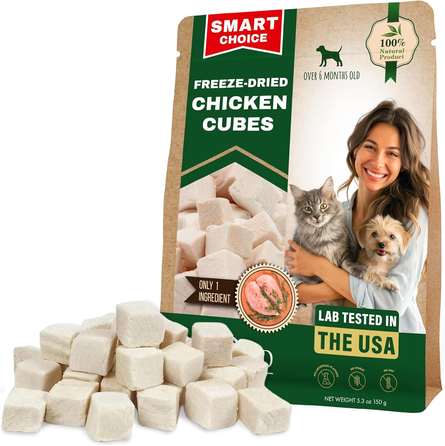 beloved-pets-dog-cat-treats-freeze-dried-chicken-cubes-5-3-oz-all-natural-meat-raw-pet-food-human-grade-high-protein-snacks-grain-free-jerky-chews-for-cats-and-small-dogs