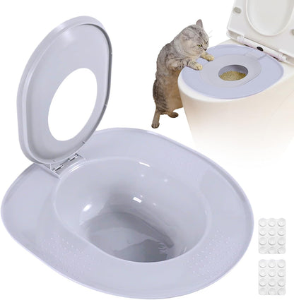 Cat Toilet Trainer Kit - Portable Litter | Reusable Cat Litter Toilet Training Kit with Urinal Potty, Easy to Clean, Ideal for Kittens, Pets, Home, Travel, RV, Apartment & House Use7