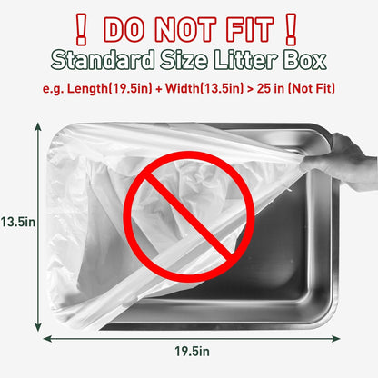 ANWA 40 Count Cat Litter Box Liners for Automatic Cat Litter Box and Litter Box Robot 4/5, Heavy-Duty, Extra Thick4