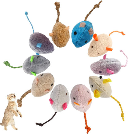 Catnip Toy, Cats Mouse Plush Cat Toys, Cat Mice & Animals Toys for Indoor Cats and Kittens, Cat Chew Toy for Exercise for Pet Cat Kitten Kitty (6 Packs)1