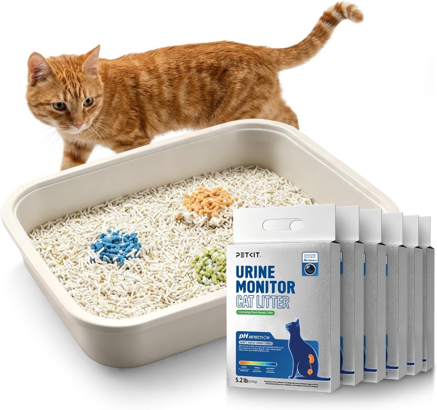 petkit-tofu-cat-litter-clumping-flushable-urine-ph-detection-tofu-litter-100-natural-ingredients-plant-cat-litter-dust-free-low-tracking-and-odor-control
