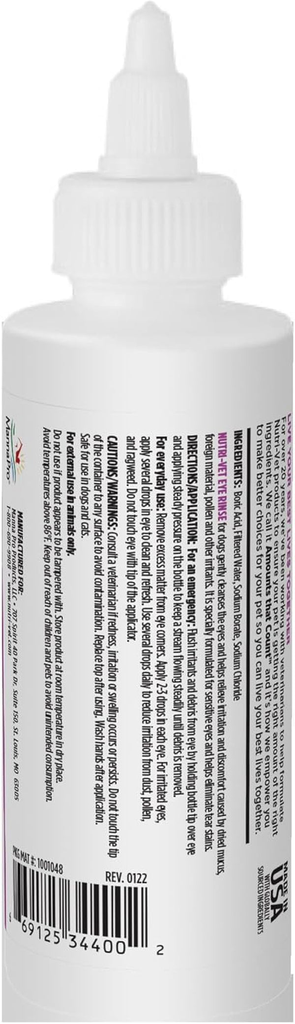 Nutri-Vet Dog Eye Wash, Tear Stain Remover for Dogs, Pet Eye Rinse, 4Oz | Eye Wash for Dogs, Dog Eye Cleaner, Tear Stains, Pet Safe Formula, Gentle Cleansing, Daily Care, Routine Cleaning7