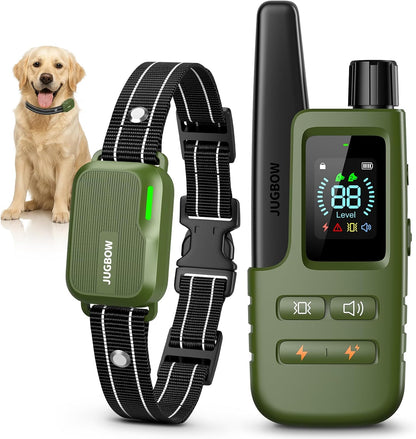 Dog Shock Collar - 4500FT Dog Training Collar with Remote, IPX8 Waterproof Electric Dog Collar with 4 Training Modes, Security Lock, Rechargeable Ecollar for 10-120Lbs Small Medium Large Dogs1