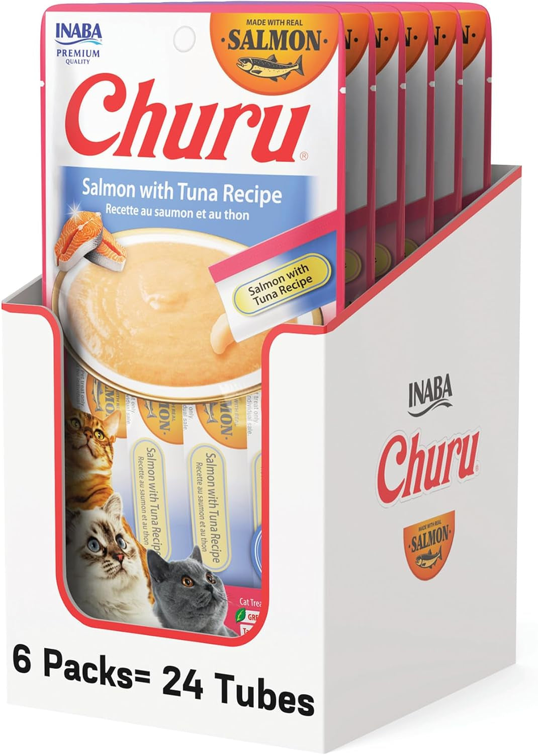 inaba-churu-cat-treats-lickable-squeezable-creamy-puree-cat-treat-with-green-tea-extract-taurine-0-5-ounces-each-tube-24-tubes-4-per-pack-chicken-recipe