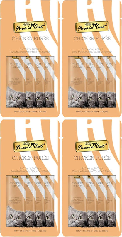 Fussie Cat, 0.5 Ounces Each, 50 Tubes, Ocean Fish Variety 10 Flavors23