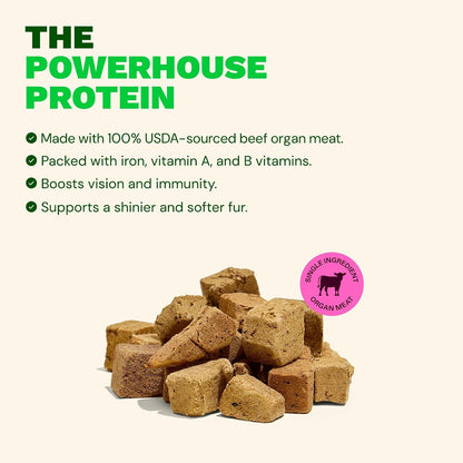 Get Joy Freeze Dried 100% Beef Liver Dog Treats, 4Oz | Single Ingredient Organ Meat, High Protein Raw Dog Food Topper, Snack & Training Rewards | Grain Free, Gluten Free, Filler Free3
