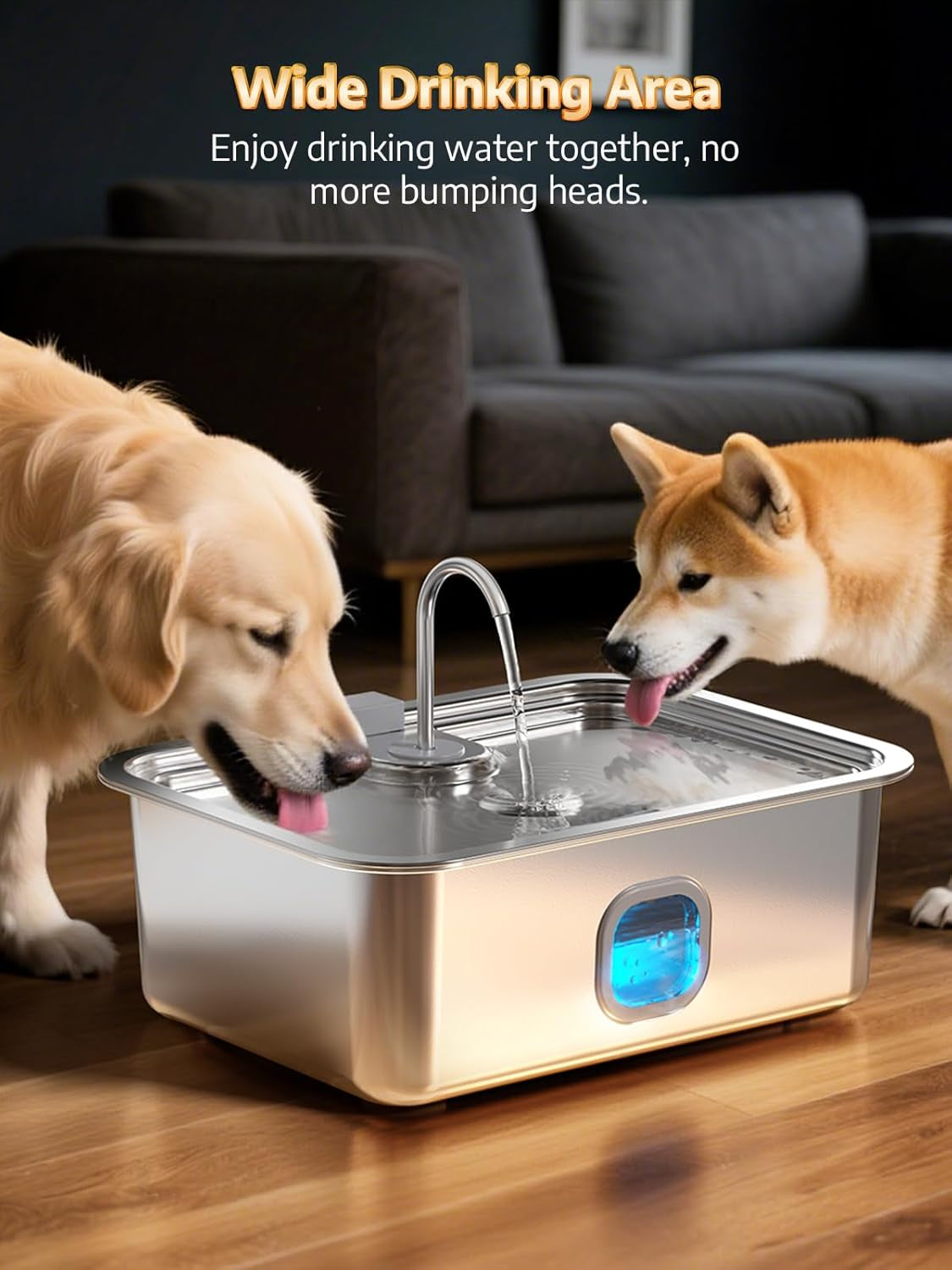4-2gal-dog-water-fountain-for-large-dogs-16l-stainless-steel-large-dog-fountain-water-bowl-with-deeper-wider-drinking-tray-automatic-pet-water-dispenser-with-visible-window-for-multi-pets-families