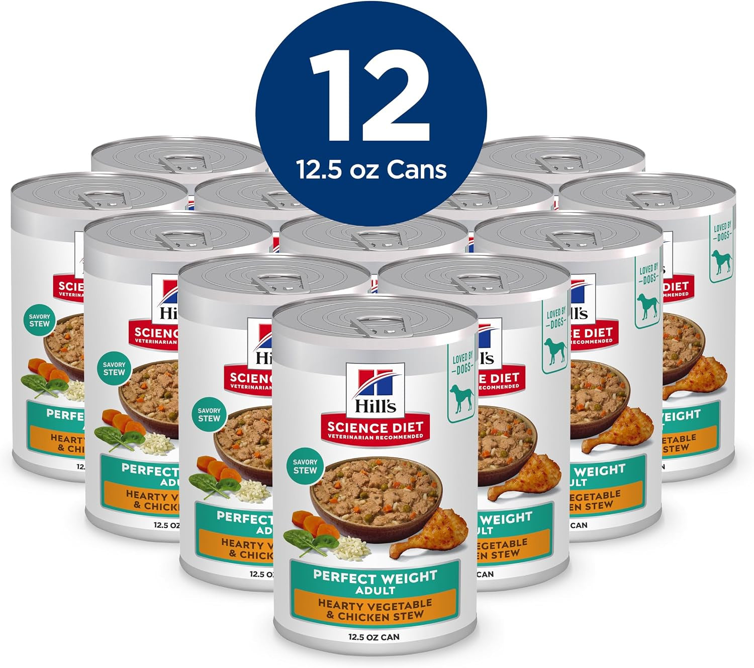hills-science-diet-adult-perfect-weight-wet-dog-food-1-veterinarian-recommended-vegetable-chicken-stew-12-5-oz-cans-12-pack