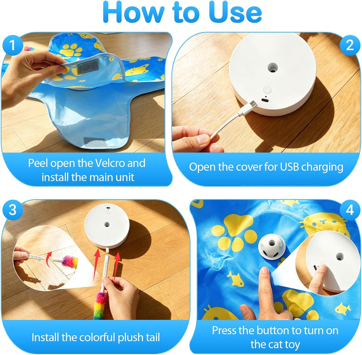 interactive-cat-toys-for-indoor-cats-rechargeable-hide-seek-toy-touch-activated-3-speed-modes-realistic-bird-chirps-10-min-auto-shutoff-hidden-feather-wand-for-bored-adult-cats-blue