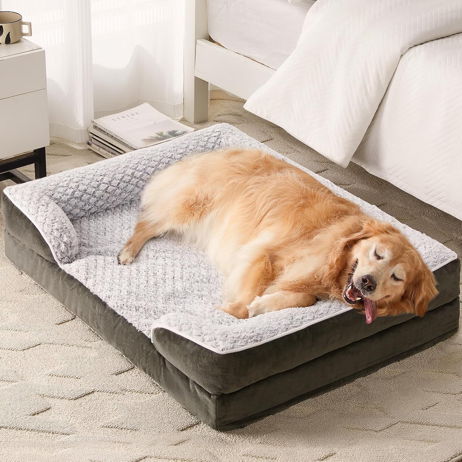 lextro-orthopedic-dog-beds-for-large-dogs-42x30-inch-extra-large-dog-bed-egg-crate-foam-bed-for-large-dogs-big-pet-bed-with-washable-removable-waterproof-pillow-cover-and-anti-slip-bottom-grey