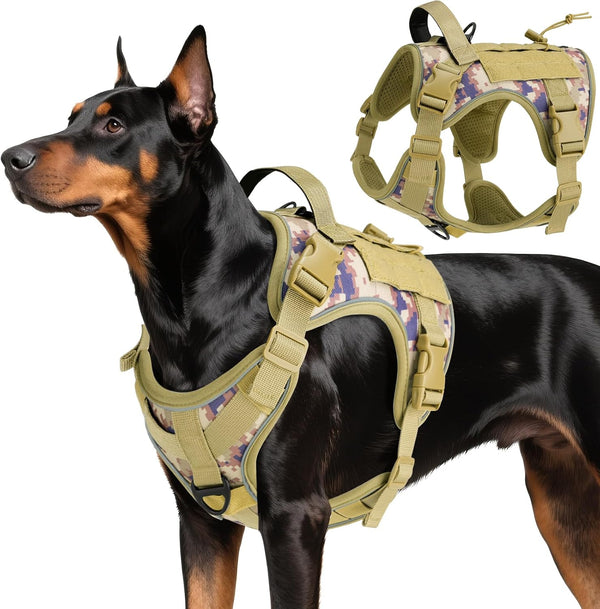 Vavopaw Dog Seat Belt Vest Harness for Car,2 in 1 Seatbelt Buckle | Soft Breathable Mesh,Adjustable Buckle,Nylon,Heavy Duty Pet Safety Seat Belts for Small Medium Large Pets,Black,L48