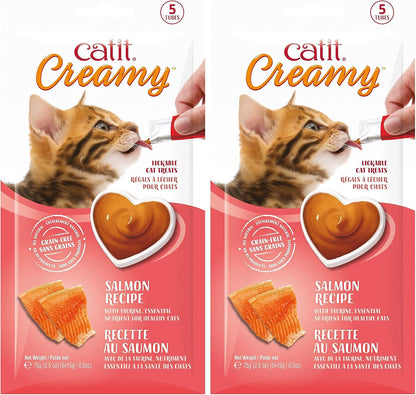 Catit Creamy Lickable Cat Treat – Hydrating and Healthy Treat for Cats of All Ages - Assortment, 72-Pack22